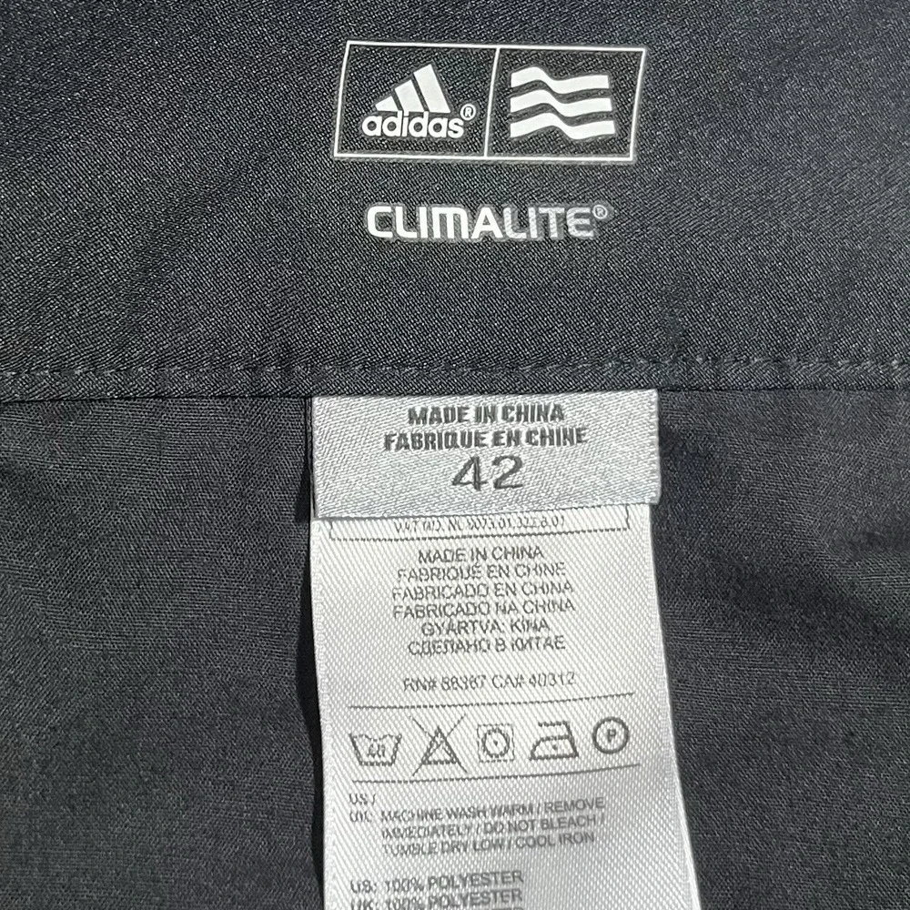 Adidas Golf Shorts Mens Black Climalite Flat Front Performance‎ Size 42